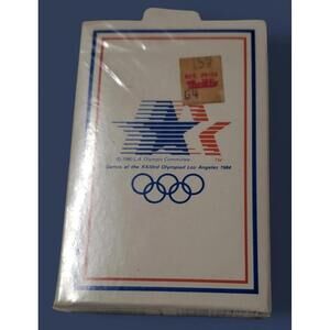 Vintage 1984 Olympics “Stars in Motion” Bridge Playing Cards – Sealed USA Made